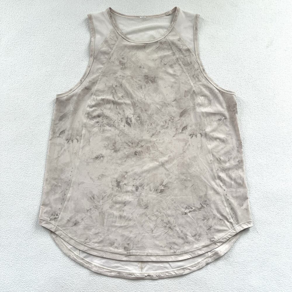 Lululemon Aquila White Opal Multi Print Sleeveless Cutout Sculpt Tank Top 12